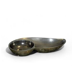 Nambe Pinion Chip‎ & Dip Serving Bowl